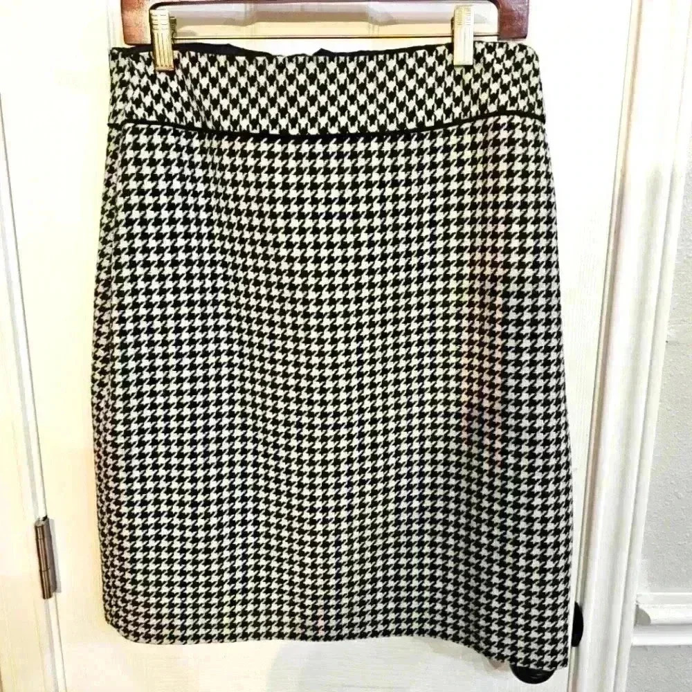 Alex Marie Women's Houndstooth Pencil Skirt - Picture 1 of 5